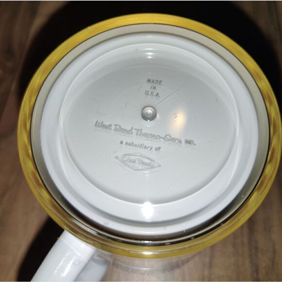 Vintage Campbell Up Plastic Cup Soup Coffee Cocoa Mug West Bend Thermo-Serv. - Picture 7 of 7